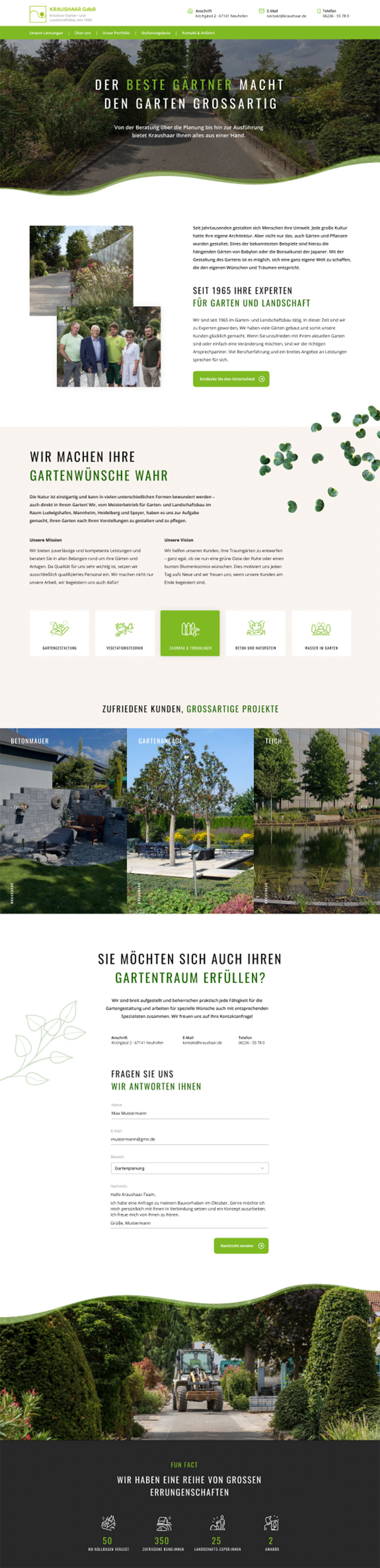 Website Screenshot Kraushaar